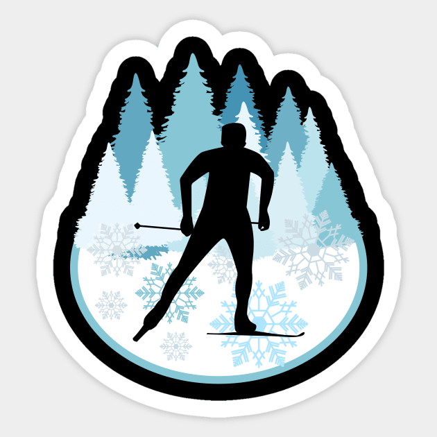 Cross Country Skiing Winter Sport Cross Country Skiing Sport Sticker by Hariolf´s Mega Store